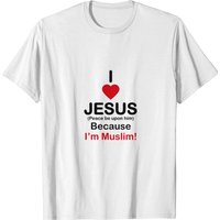 T-shirt J'aime Jésus, je suis musulman — T-shirts pour hommes