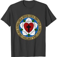 T-shirt Martin Luther’s Rose avec les cinq Solos pour hommes — T-shirts pour hommes