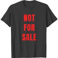 T-shirt Not For Sale pour hommes en noir — T-shirts pour hommes