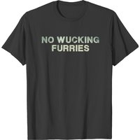 No Wucking Furries T-Shirt for Men in Black