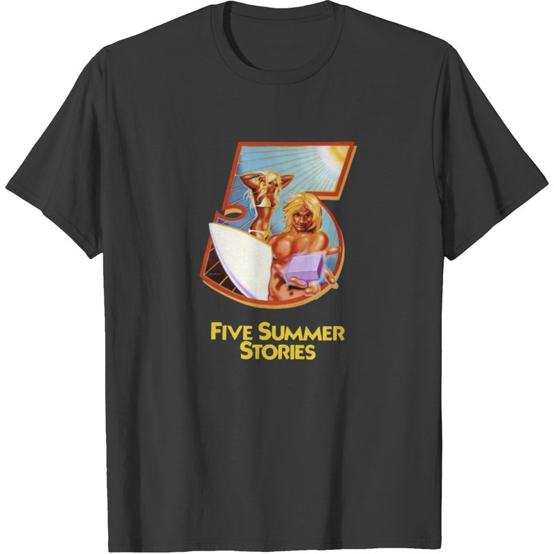 Five 5 Summer Stories T-shirt for Men in Black — Mens T Shirts