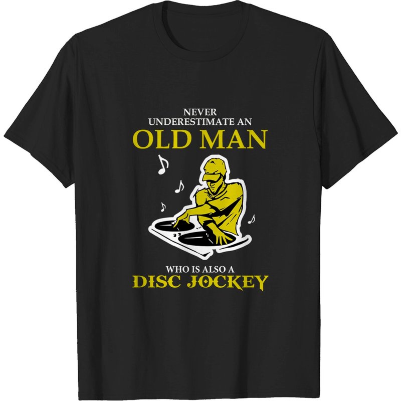 T-shirt Old Man Disc Jockey pour hommes — T-shirts pour hommes