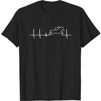 T-shirt Heartbeat Jockey Course Équestre pour Hommes — T-shirts pour hommes