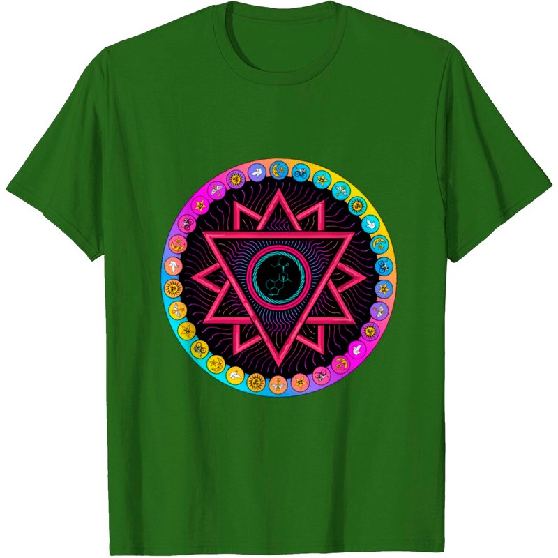 LSD Acid Wheel Molecule T-Shirt for Men — Mens T Shirts
