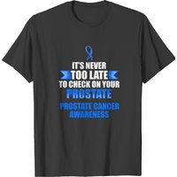 T-shirt graphique Survivant du cancer de la prostate Guerrier tardif pour hommes
