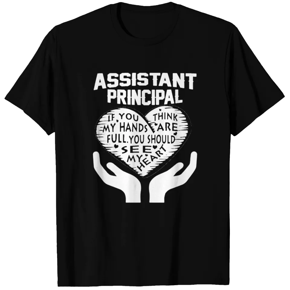 Assistant Principal T-Shirt for Men in Black — Mens T Shirts