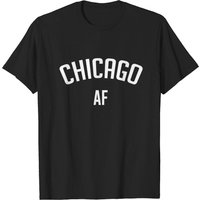 Chicago AF Men's T-Shirt in Black — Mens T Shirts