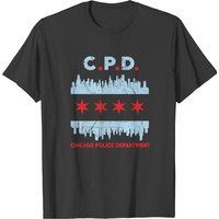 Chicago Police Flag T-Shirt for Men