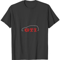 Car Tees Gti Outline T-shirt for Men — Mens T Shirts