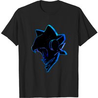 Cyan Outlined Monstercat T-shirt for Men