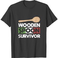 T-shirt italien Wooden Spoon Survivor pour hommes