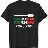 Italian Heritage Wooden Spoon Survivor T-Shirt for Men — Mens T Shirts