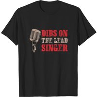 T-shirt SINGER SHIRT DIBS ON THE LEAD SINGER BAND pour hommes
