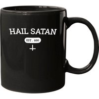 Hail Satan Est 666 Ceramic Mugs — Mugs & Tumblers