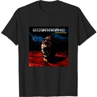 T-shirt de groupe Scorpions pour hommes en noir