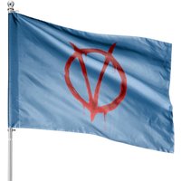 V For Vendetta House Flag - Double-Sided Print — Decorative Flags