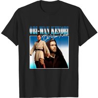 T-shirt noir pour hommes Obi Wan Kenobi