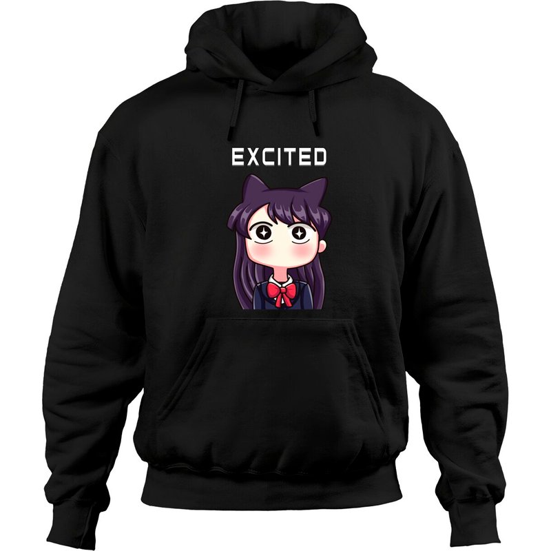 Komi Can't Communicate - Excited Hoodie Unisexe — Sweats à capuche pour hommes