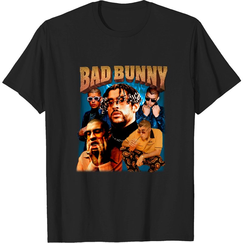 Vintage Bad Bunny T-Shirt for Men - Rap Hip-Hop Style — Mens T Shirts