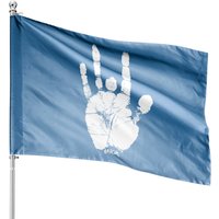 Jerry Garcia Logo Hand House Flags - Double-Sided Print