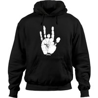 Hoodie Unisexe Logo Hand Jerry Garcia - Noir