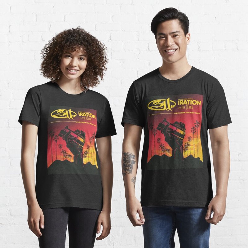Iration Band T-Shirt for Men in Black — Mens T Shirts