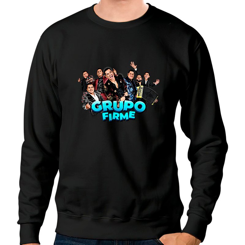 Sweatshirts essentiels Grupo Firme pour unisexes en noir — Sweats à capuche pour hommes