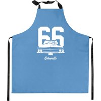 1966 Chevelle Grill View Worn Look Kitchen Apron — Kitchen Aprons