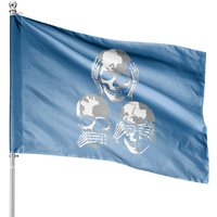 See No Evil Hear No Evil House Flag for Halloween
