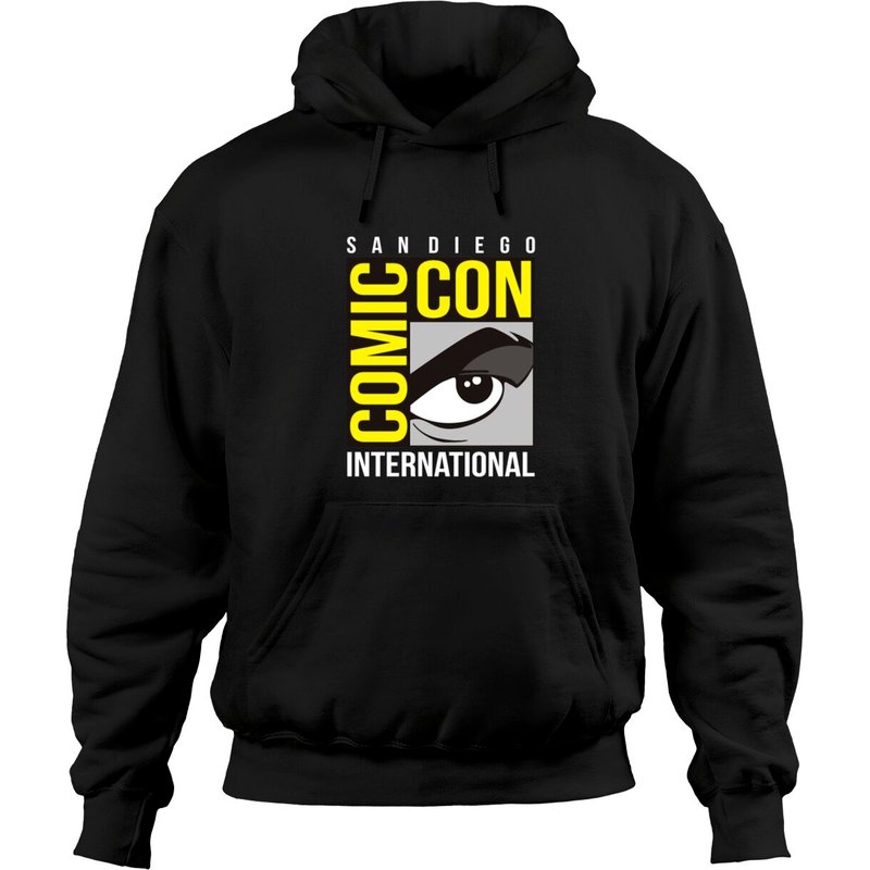 Hoodies Unisex Noirs Comic Con International Sandiego — Sweats à capuche pour hommes