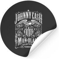Johnny Cash Nashville Label Stickers
