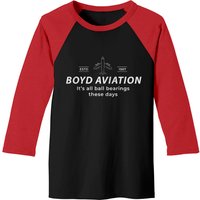 Boyd Aviation Fletch Men's Baseball Tee - Black/Red — Mens T Shirts