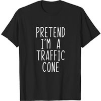 T-shirt Costume Halloween : Je fais semblant d'être un cône de circulation — T-shirts pour hommes