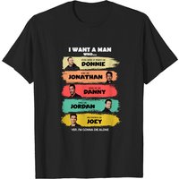 T-shirt I Want A Man Like New Kids On The Block pour hommes — T-shirts pour hommes