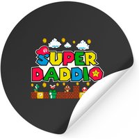 Super Daddio Stickers - Classic Square Style — Stickers & Decals