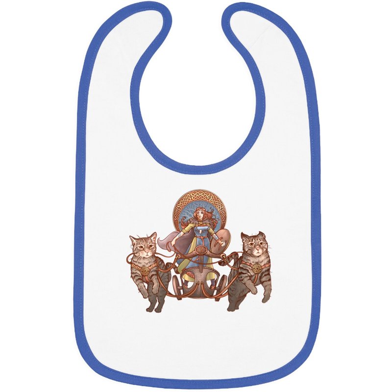 Frey Driving Her Cat Chariot - Freya Bavoirs pour Bébé — Bavoirs