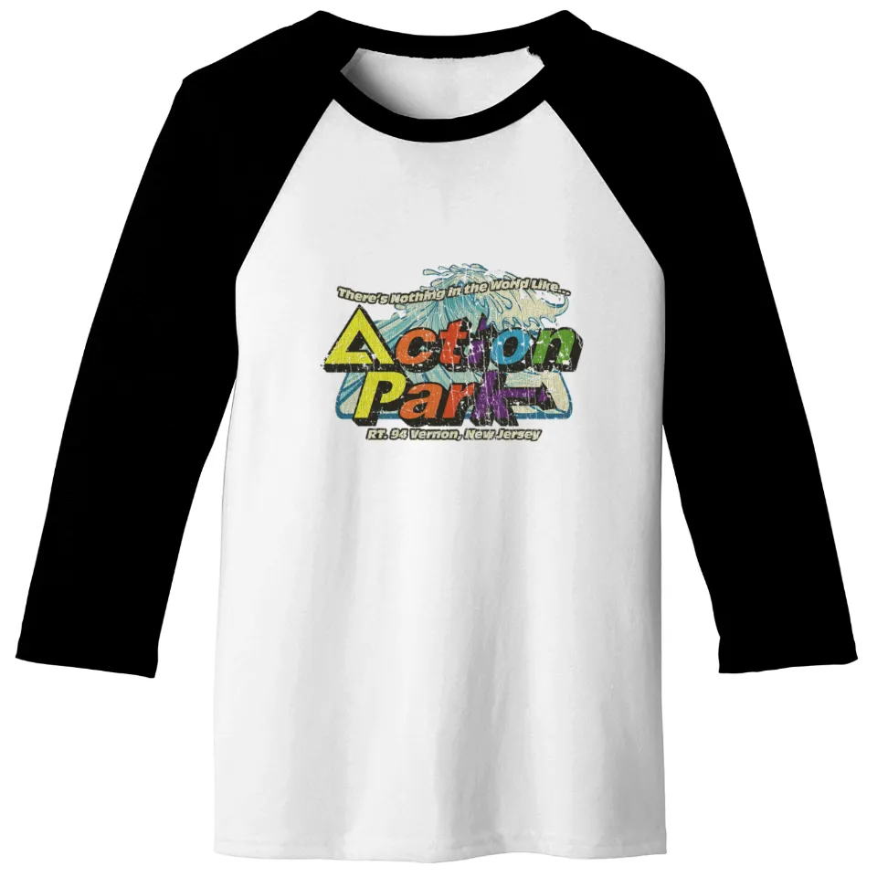 Action Park New Jersey 1978 Baseball Tees — Mens T Shirts