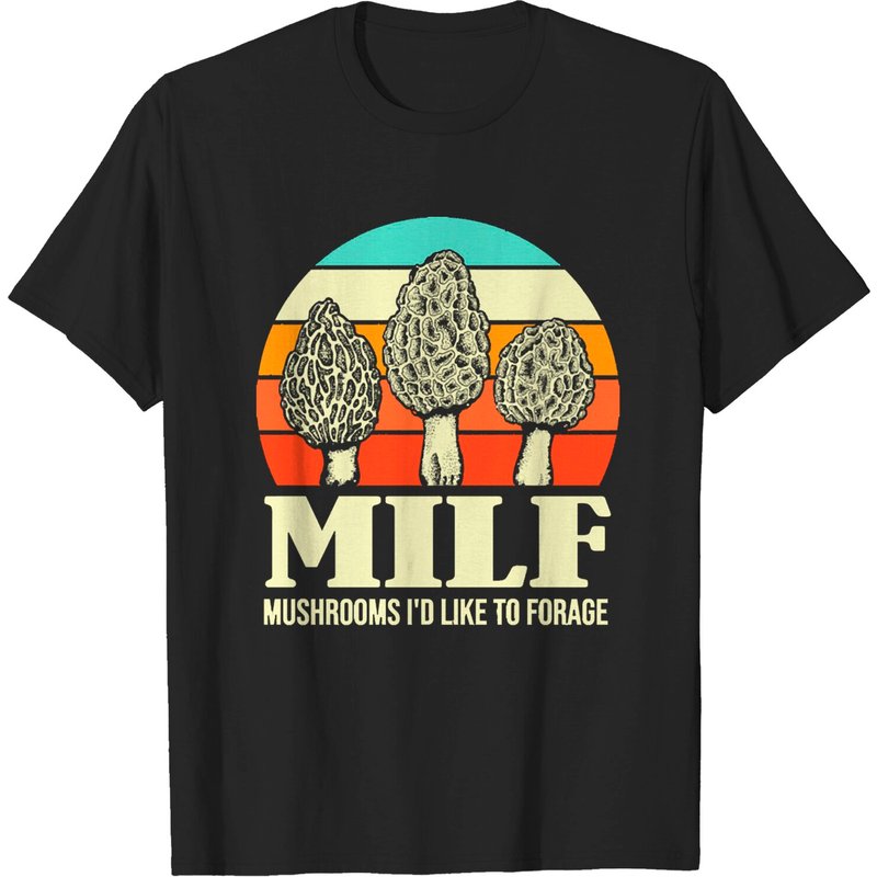 T-Shirts M I L F Champignon Amusant pour Hommes - Cadeau Pour Amateur de Cueillette — T-shirts pour hommes