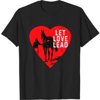 T-shirt "Let Love Lead" pour hommes en noir — T-shirts pour hommes