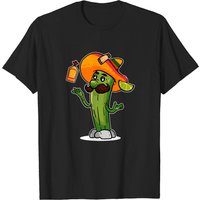 T-shirt Humoristique Cactus Mexicain Juggling Tequila pour Hommes — T-shirts pour hommes