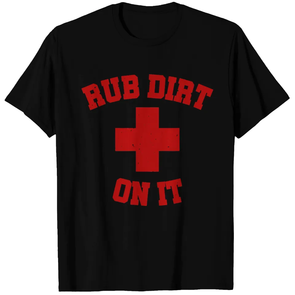 T-shirt de premiers secours Rub Dirt On It inspiré du baseball pour hommes