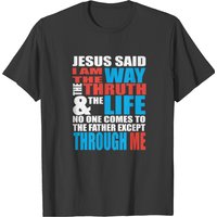 T-shirt I Am The Way pour hommes en noir
