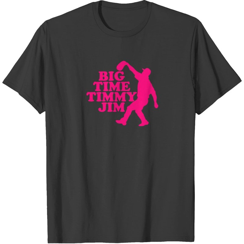 T-shirt Noir Big Time Timmy Jim pour Hommes