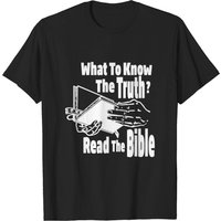 T-shirt Read The Bible pour hommes en noir — T-shirts pour hommes