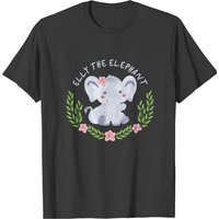 Elly The Elephant Men's T-Shirt in Black