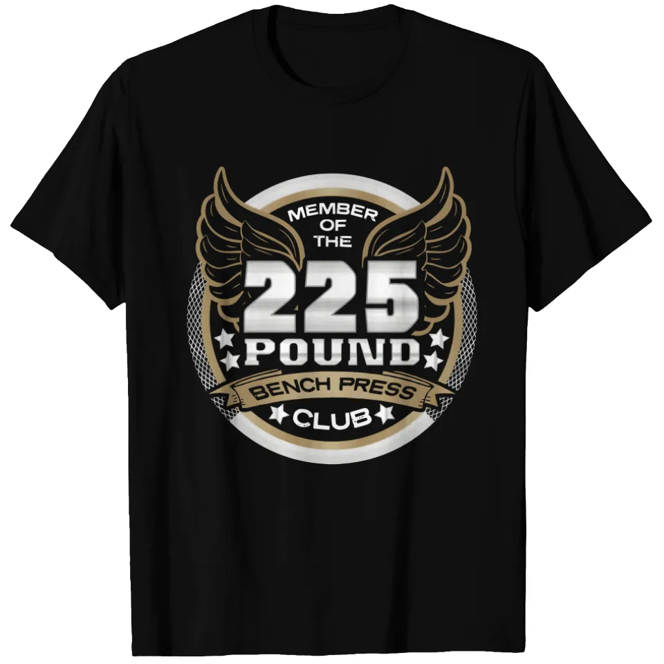 T-shirt Powerlifter 225 Pound Bench Press Club pour hommes — T-shirts pour hommes