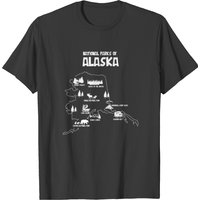 National Parks of Alaska Glacier Lake Clark T-Shirt for Men