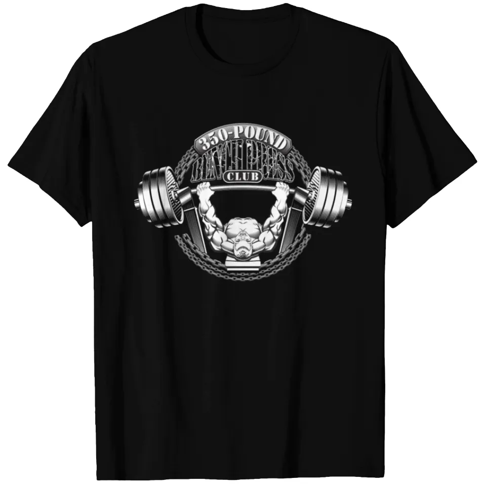 T-shirt 350 lb Bench Club B&W pour hommes — T-shirts pour hommes