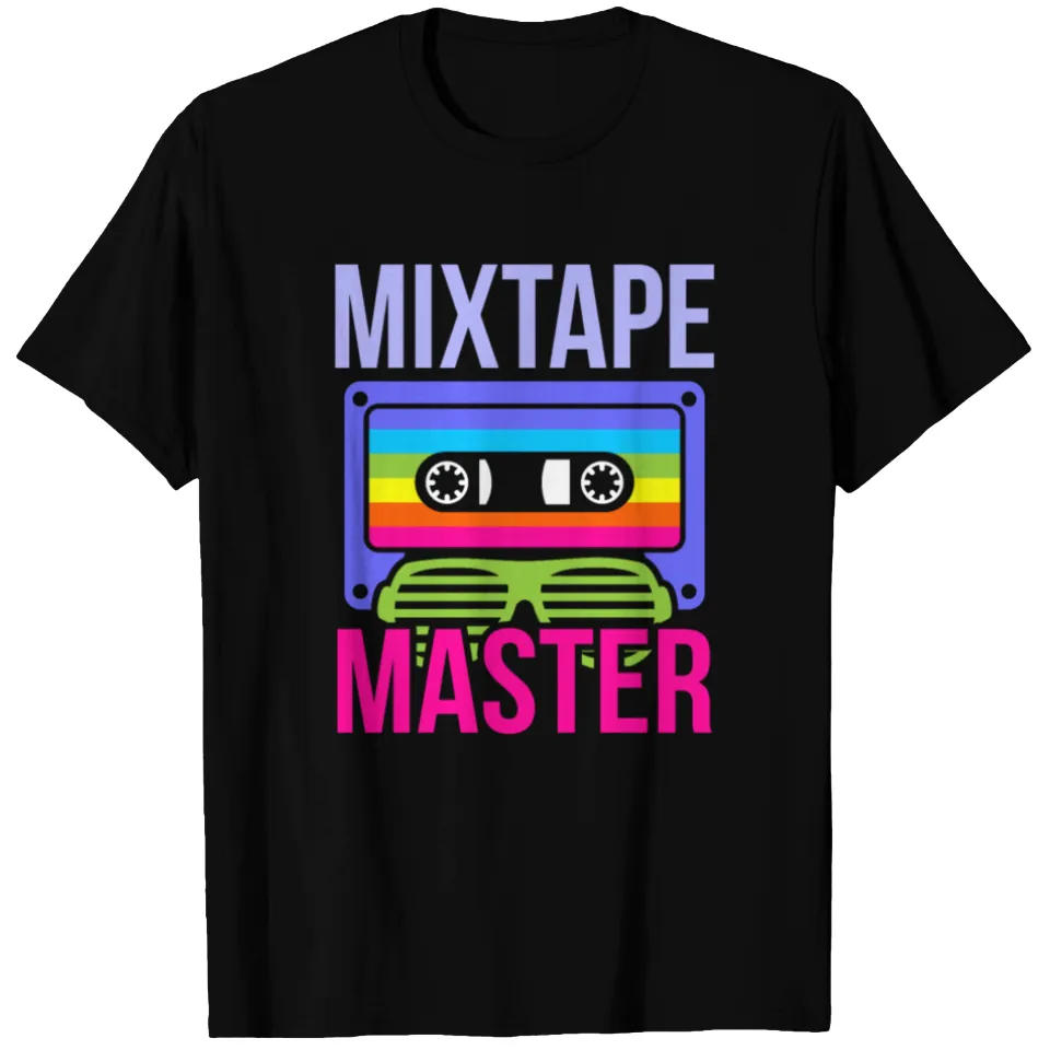 80s 1980s Mixtape Master T-Shirt for Men