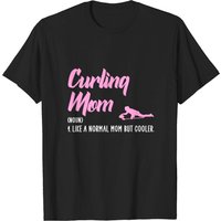 T-shirt Curling Mom pour hommes en noir — T-shirts pour hommes